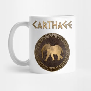 Ancient Carthage Hannibal War Elephant Mug